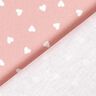 Popelín de algodón orgánico corazones esparcidos – rosa antiguo,  thumbnail number 4