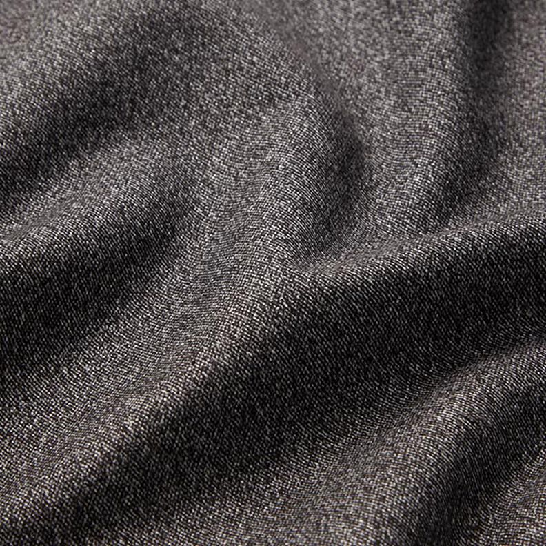Tela de tapicería melange suave – gris oscuro | Retazo 50cm,  image number 3