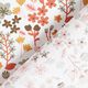 Tela de algodón Cretona Filigrana de flores – naranja/blanco,  thumbnail number 4