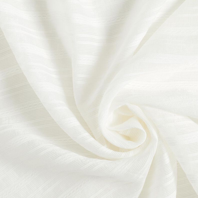 Material de blusa ligera con rayas transparentes – blanco,  image number 3