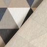 Tela decorativa Panama media Triángulos – beige/gris,  thumbnail number 4
