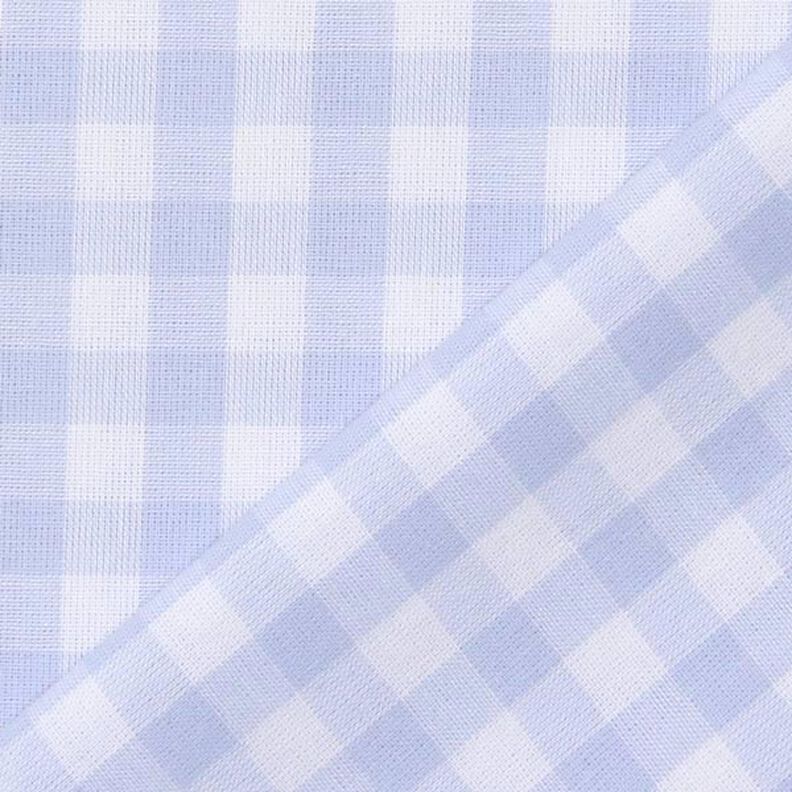 Tela de algodón Cuadros vichy 1 cm – azul vaquero claro/blanco,  image number 3