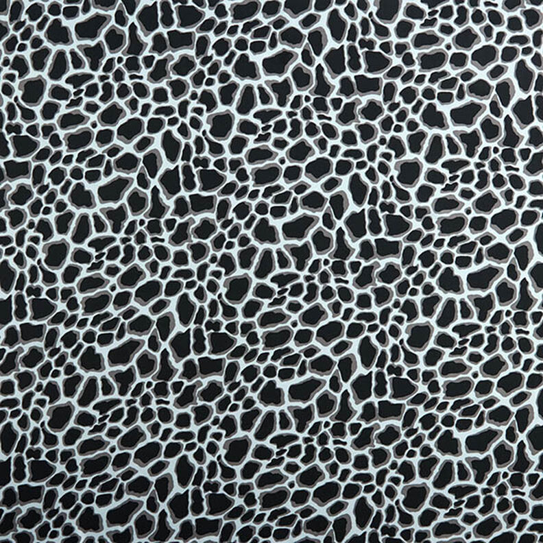 Tela de viscosa leopardo – azul claro/negro,  image number 1