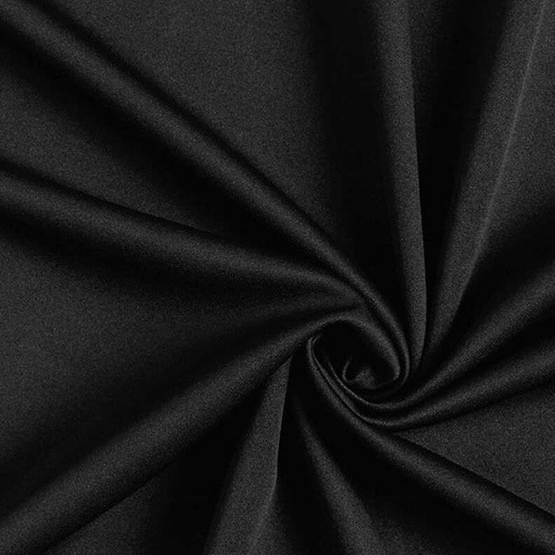 Tela de buceo crepé ligera – negro,  image number 1