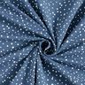 Tela de jersey de algodón Puntos irregulares – azul vaquero,  thumbnail number 3