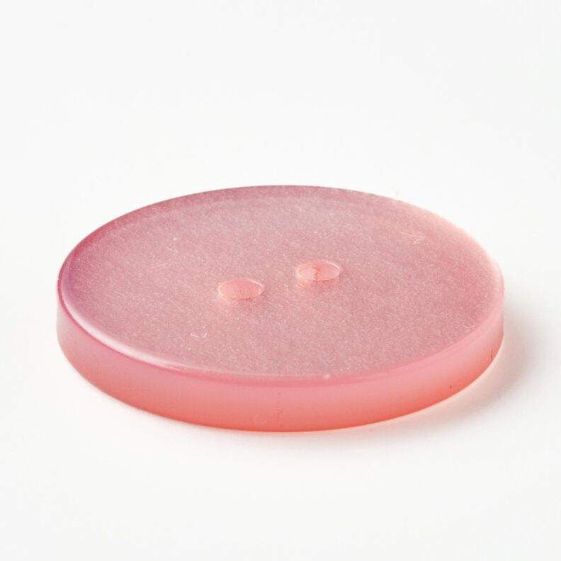 Botón de 2 agujeros brillante [Ø 25 mm] – rosa,  image number 3