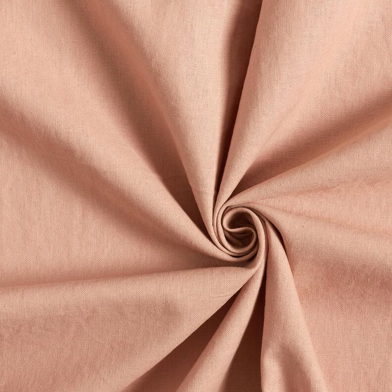 Mezcla de lino y algodón lavado – rosa dorado,  image number 1