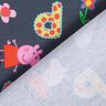 Tela de jersey de algodón Telas con licencia Letras y flores de Peppa Pig | ABC Ltd. – gris,  thumbnail number 4