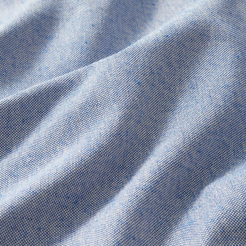 Tela decorativa Panama media Bicolor – azul real/naturaleza,  image number 2