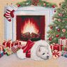 Panel Tapiz Perro de vacaciones – verde/rojo,  thumbnail number 1