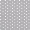 Popelina de algodón estrellas medianas – gris/blanco,  thumbnail number 1