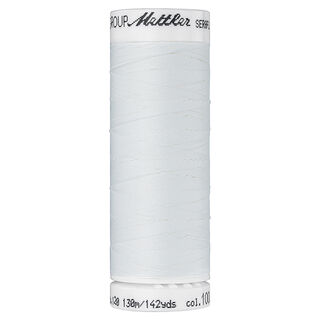 Hilo de coser Seraflex para costuras elásticas (1000) | 130 m | Mettler – blanco lana, 
