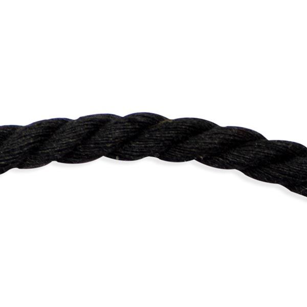Cordel de algodón [ Ø 8 mm ] – negro,  image number 1