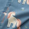 Tela de jersey de algodón Dulces unicornios brillantes – azul gris,  thumbnail number 3