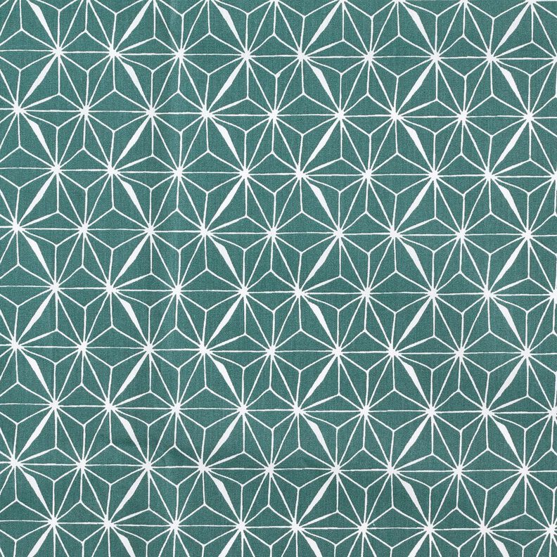 Algodón revestido Estrellas gráficas – abeto azul/blanco,  image number 1