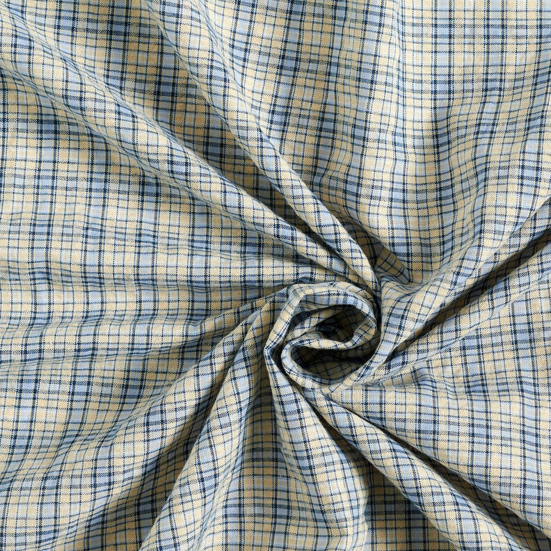 Mezcla de algodón a cuadros – almendra/azul claro,  image number 4