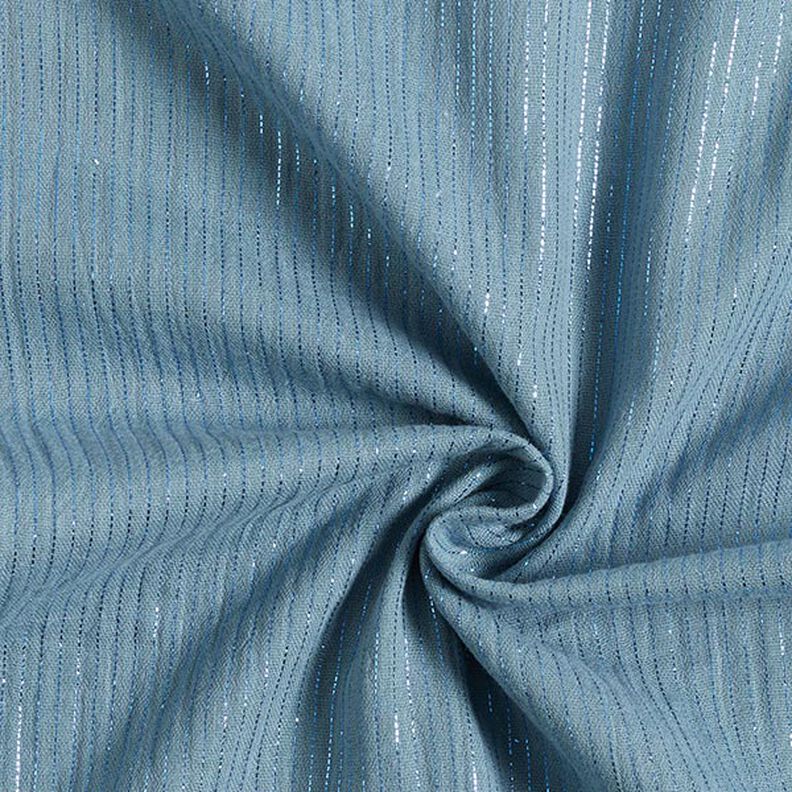 Muselina de algodón rayas brillantes – azul grisáceo pálido,  image number 4