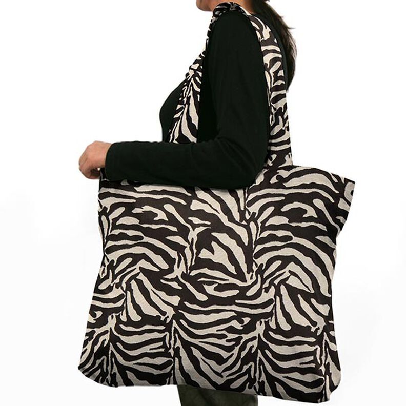 Tapiz Jacquard Zebra – negro/blanco,  image number 6