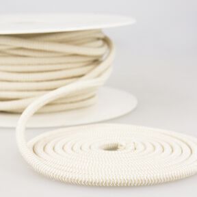 Exterior Cordón de goma [Ø 5 mm] – beige/blanco, 