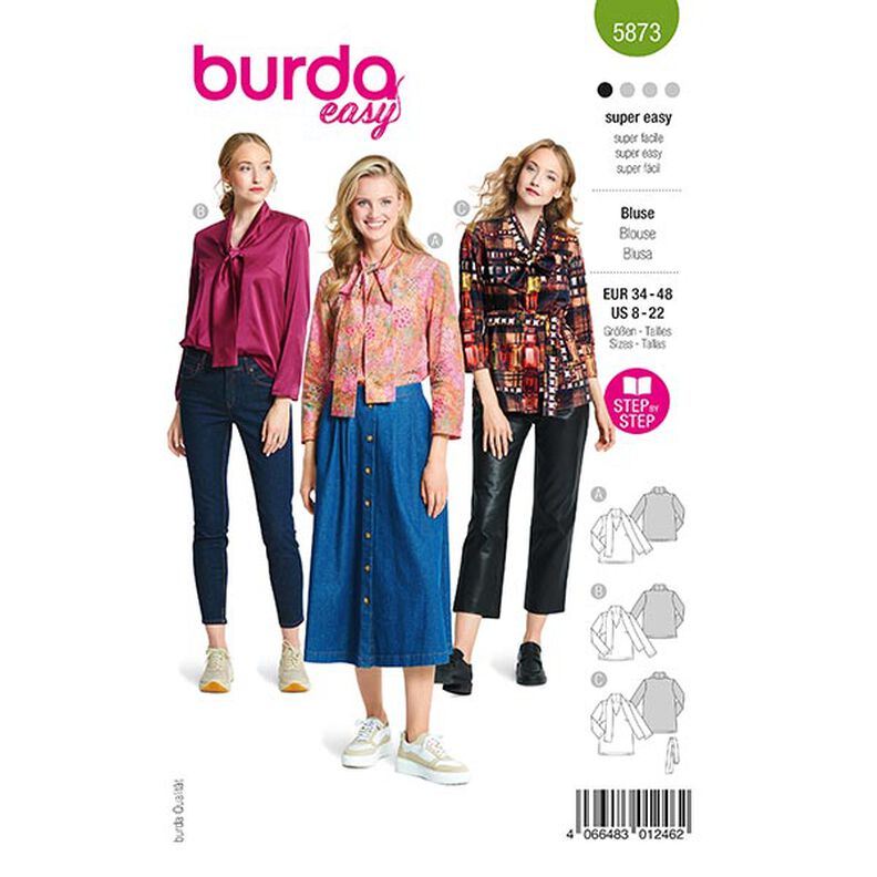 Blusa | Burda 5873 | 34-48,  image number 1