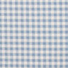 Tela de algodón con estructura a cuadros – blanco/azul claro,  thumbnail number 1