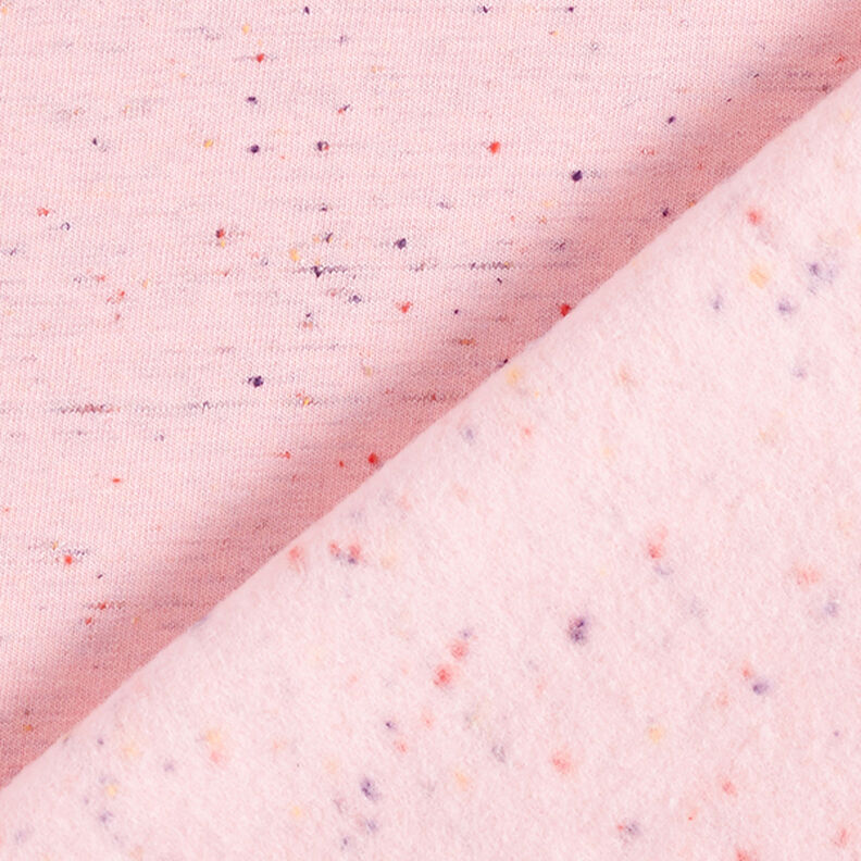 Tela de sudadera suave Chispitas de colores – rosa,  image number 4