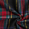 Tela de lana virgen para abrigo a cuadros escoceses – negro/rojo,  thumbnail number 3