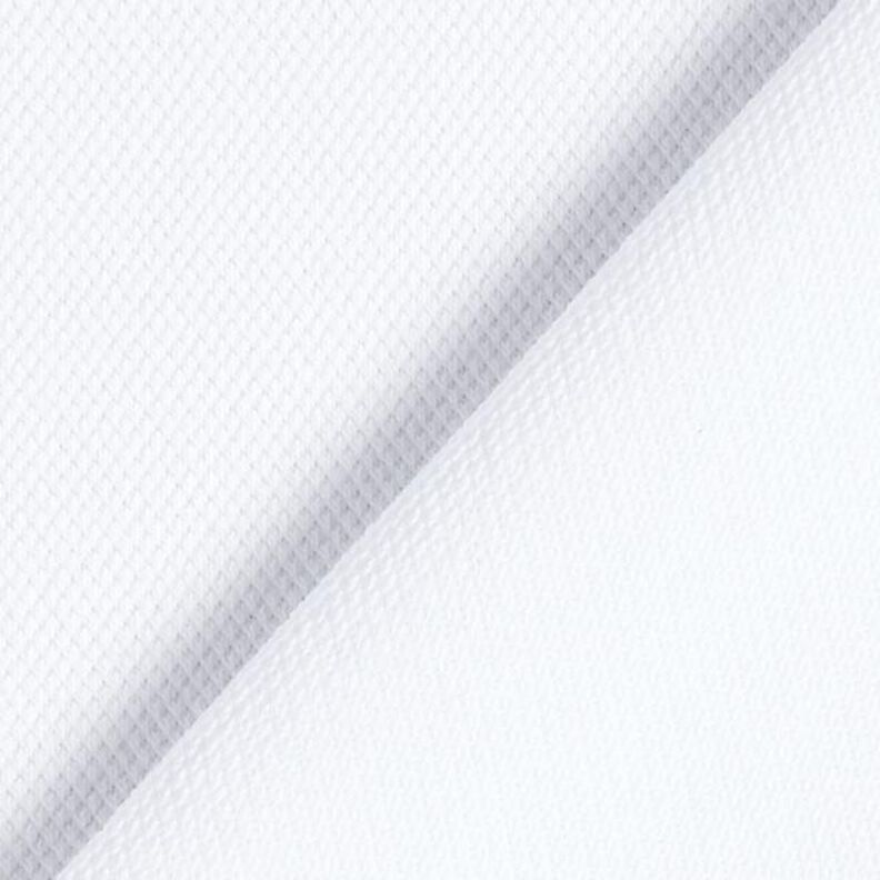 Tela de jersey de algodón Piqué fino – blanco,  image number 3