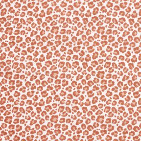 Tela de algodón Cretona Leopardo pequeño – marfil/cobre, 
