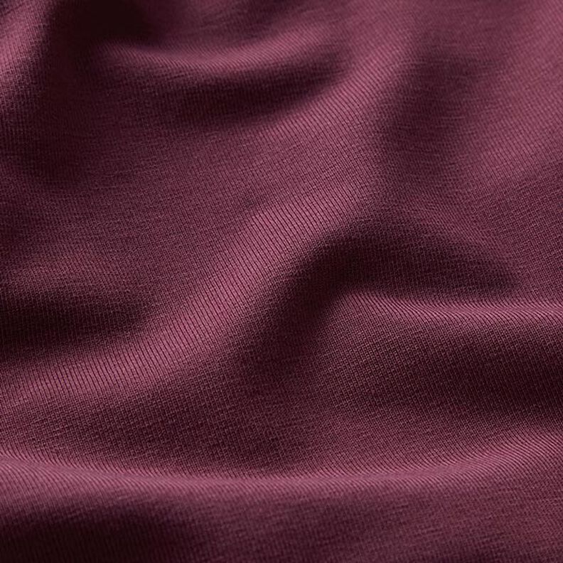 GOTS Tela de jersey de algodón | Tula – berenjena,  image number 2