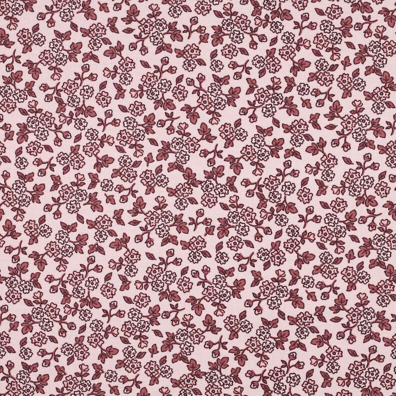 Franela de algodón Florecillas | Poppy Fabrics – rosado/malva,  image number 1