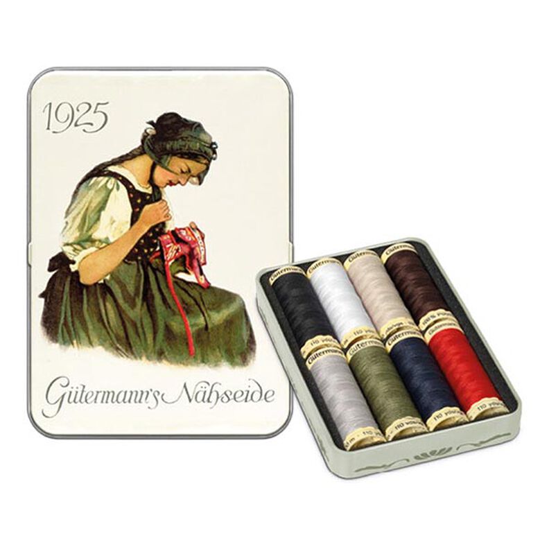 Conjunto de hilo de costura Todoterreno Caja nostálgica 1925 [ 100m | 8 Unidad | 13 x 9 x 2 cm ] |,  image number 1