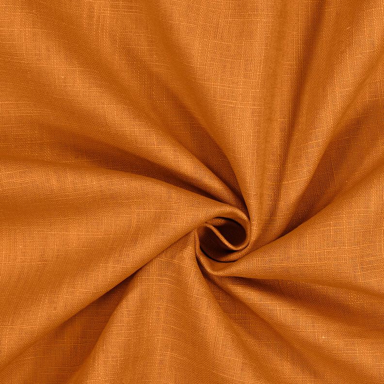 Tejido de lino con mezcla de ramio mediano &ndash; caramelo,  image number 1