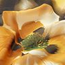 Gasa con flores de acuarela – blanco/amarillo curry,  thumbnail number 2