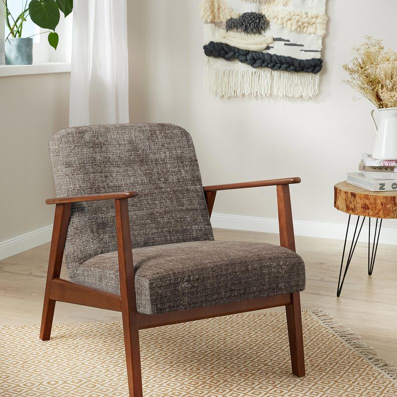 Tela de tapicería Chenilla Uni – gris pardo,  image number 4