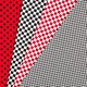 Tela de jersey de algodón Tablero de ajedrez [18 mm] – rojo claro/blanco,  thumbnail number 7