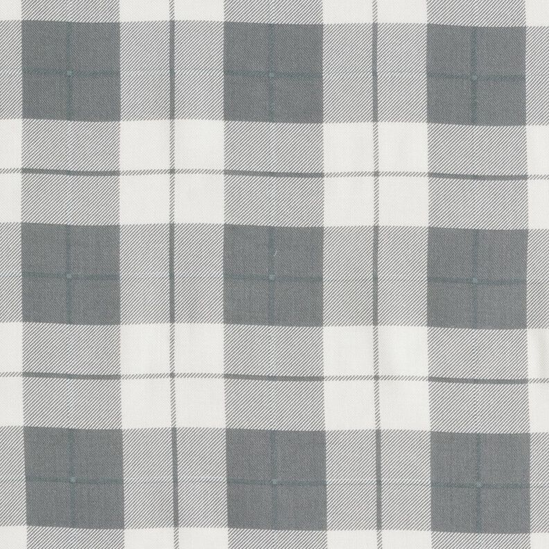 Tela fina de algodón a cuadros – gris claro/blanco,  image number 1