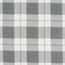 Tela fina de algodón a cuadros – gris claro/blanco,  thumbnail number 1
