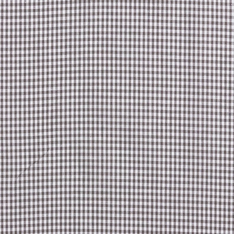 Popelina de algodón Mini cuadros – piedra gris/blanco,  image number 1