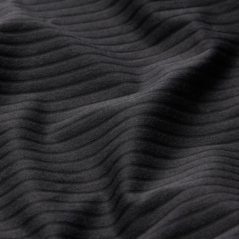 Jersey canelado Uni – negro,  image number 3