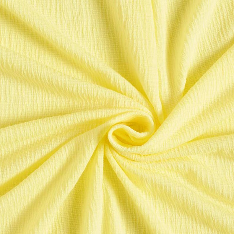 Tela de jersey arrugado Uni – amarillo claro,  image number 1