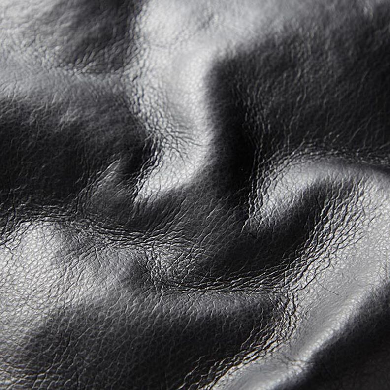 Polipiel con piel sintética lisa – negro/azul marino,  image number 5