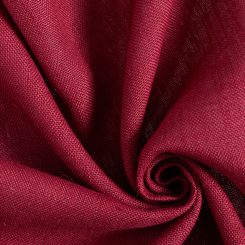 Tela decorativa Yute Uni 150 cm – rojo oscuro,  image number 1