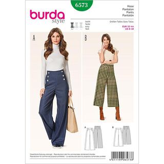 Pantalones, Burda 6573, 