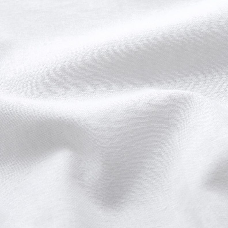 Mezcla de lino y algodón lavado – blanco,  image number 2