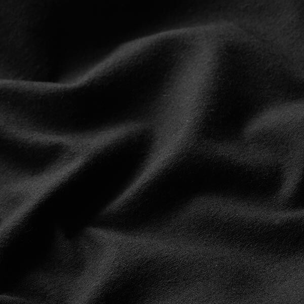 Franela de algodón Uni – negro – Muestra,  image number 3