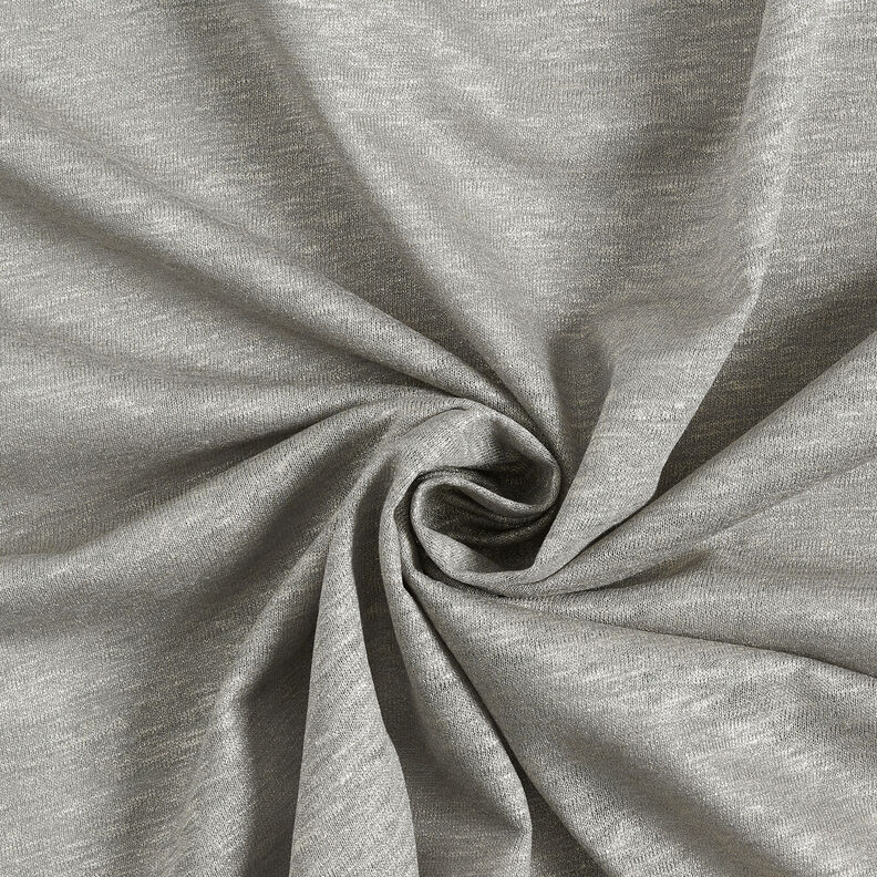 Jersey de lino melange brillante – elefante gris/plateado,  image number 4