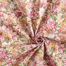 Popelina de algodón Flores románticas – rosa/beige,  thumbnail number 3