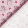 Tela de algodón Cretona Caballos y corazones rosa – rosa,  thumbnail number 4