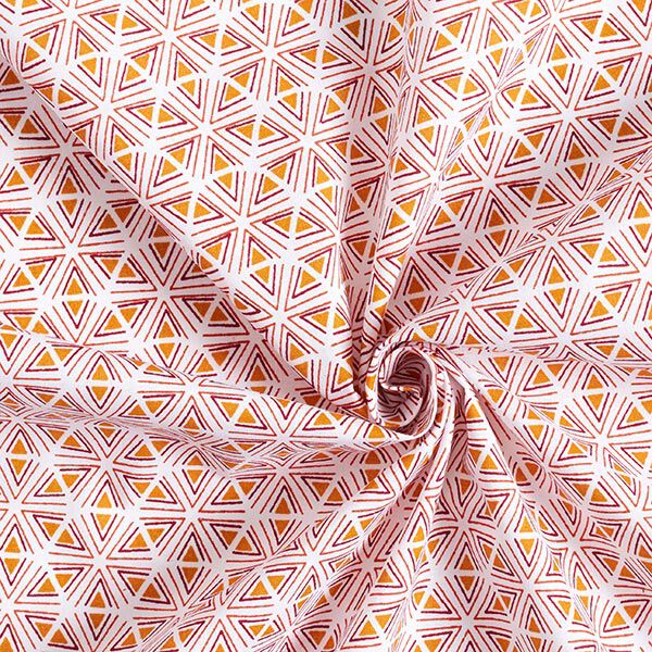 Tela de algodón Cretona Formas geométricas – blanco/amarillo curry,  image number 3